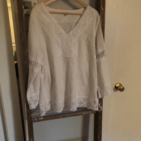Saint Tropez West Tops Linen Shirt Poshmark